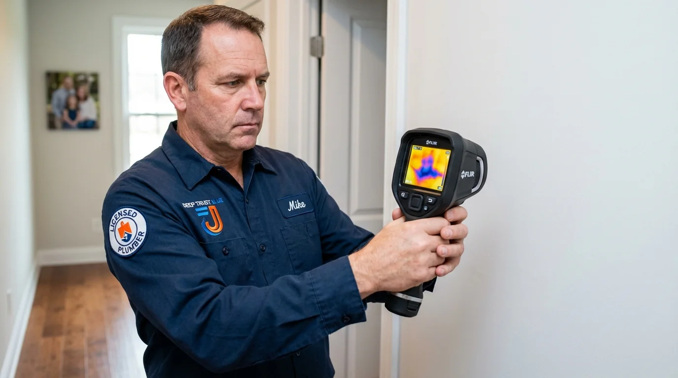 Thermal imaging leak detection by Johns Plumbing LLC in Blue Grass